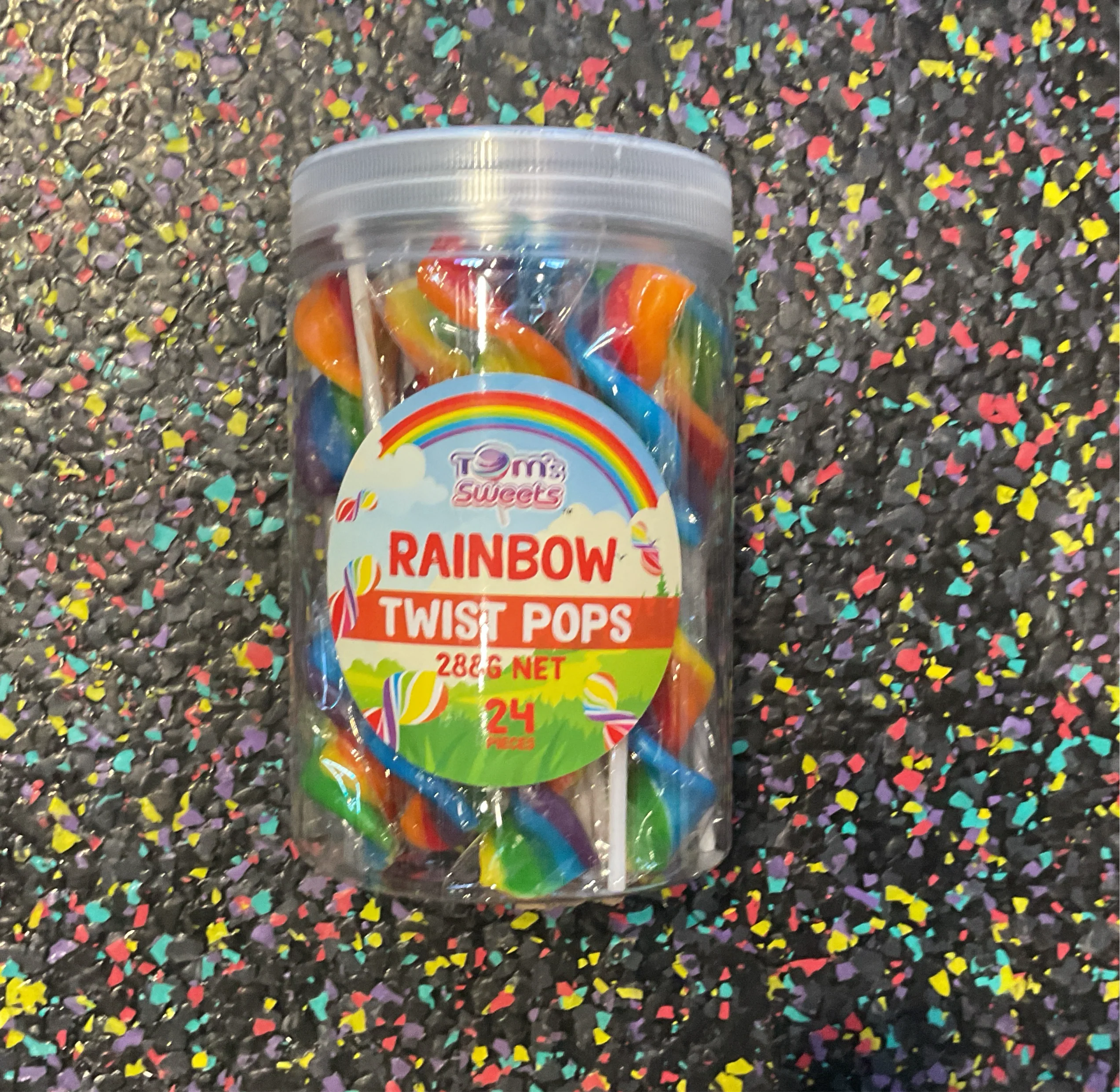 Tom's Sweets Rainbow TWIST pops