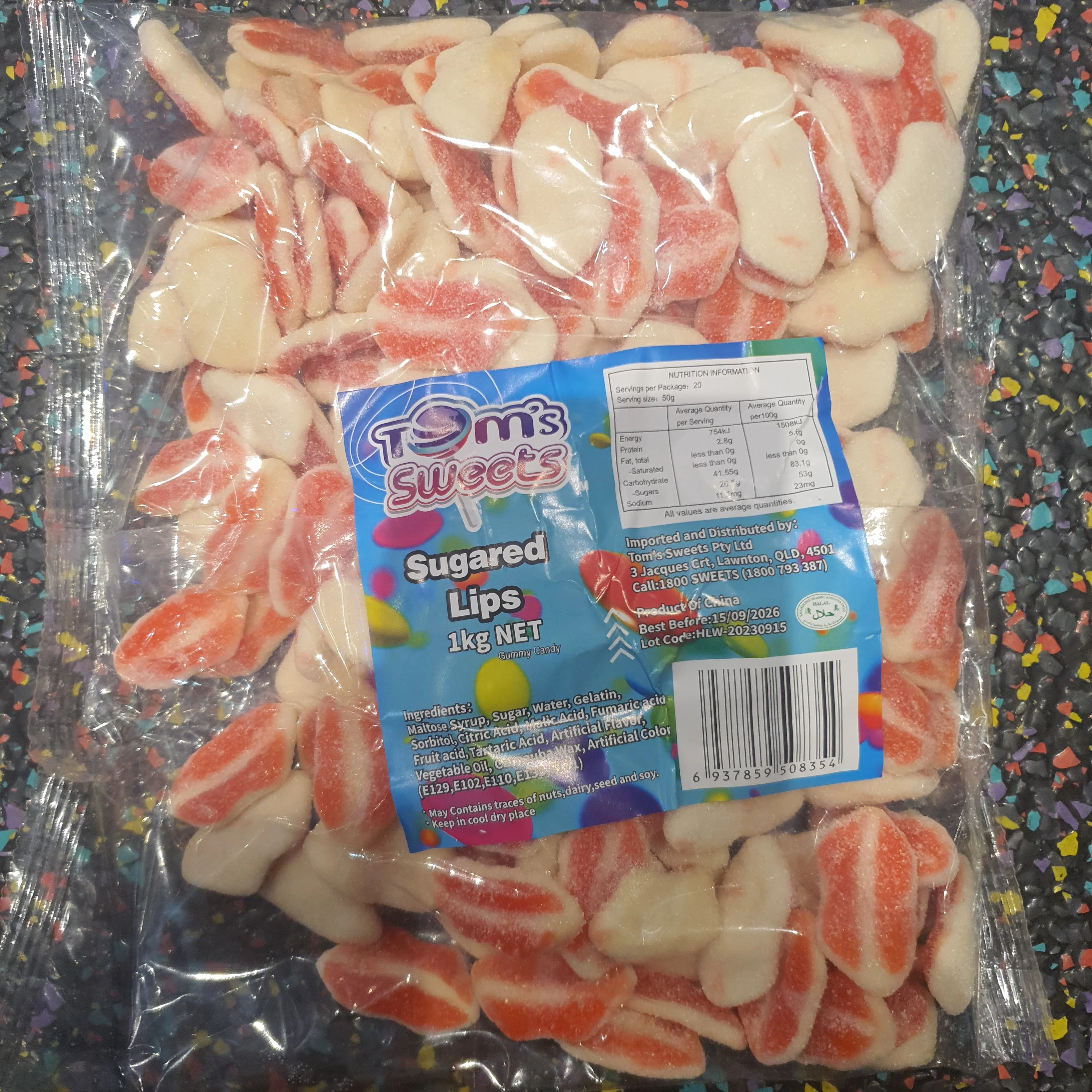 Tom's Sweets- Sugared Lips 1 kg