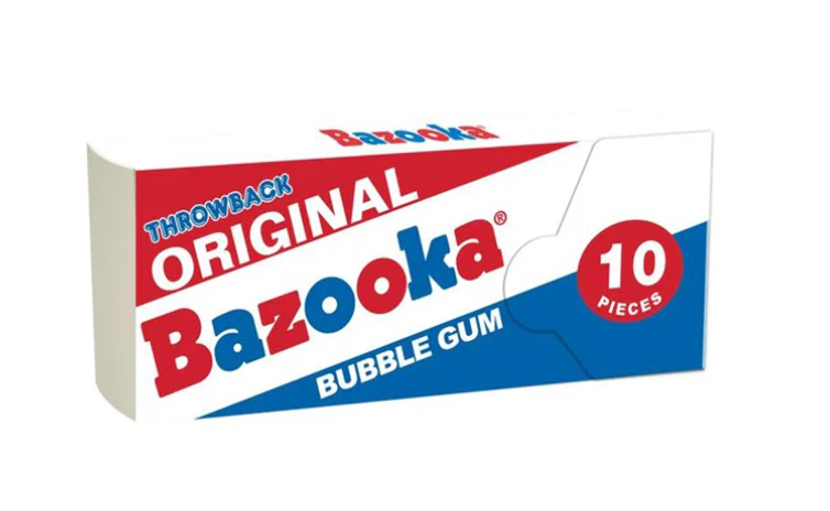 Bazooka Original Bubble Gum 10pc 60g