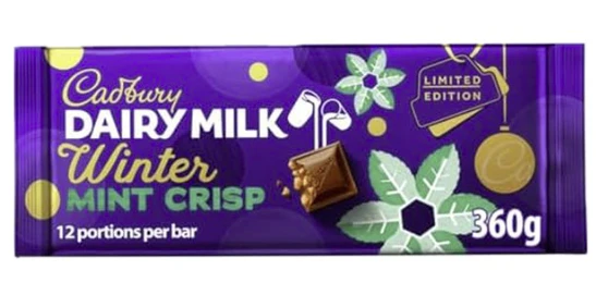 UK Cadbury Dairy Milk Mint Block 360g