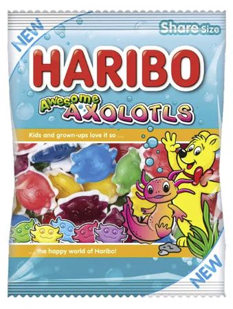 UK Haribo Awesome Axolotles 160g