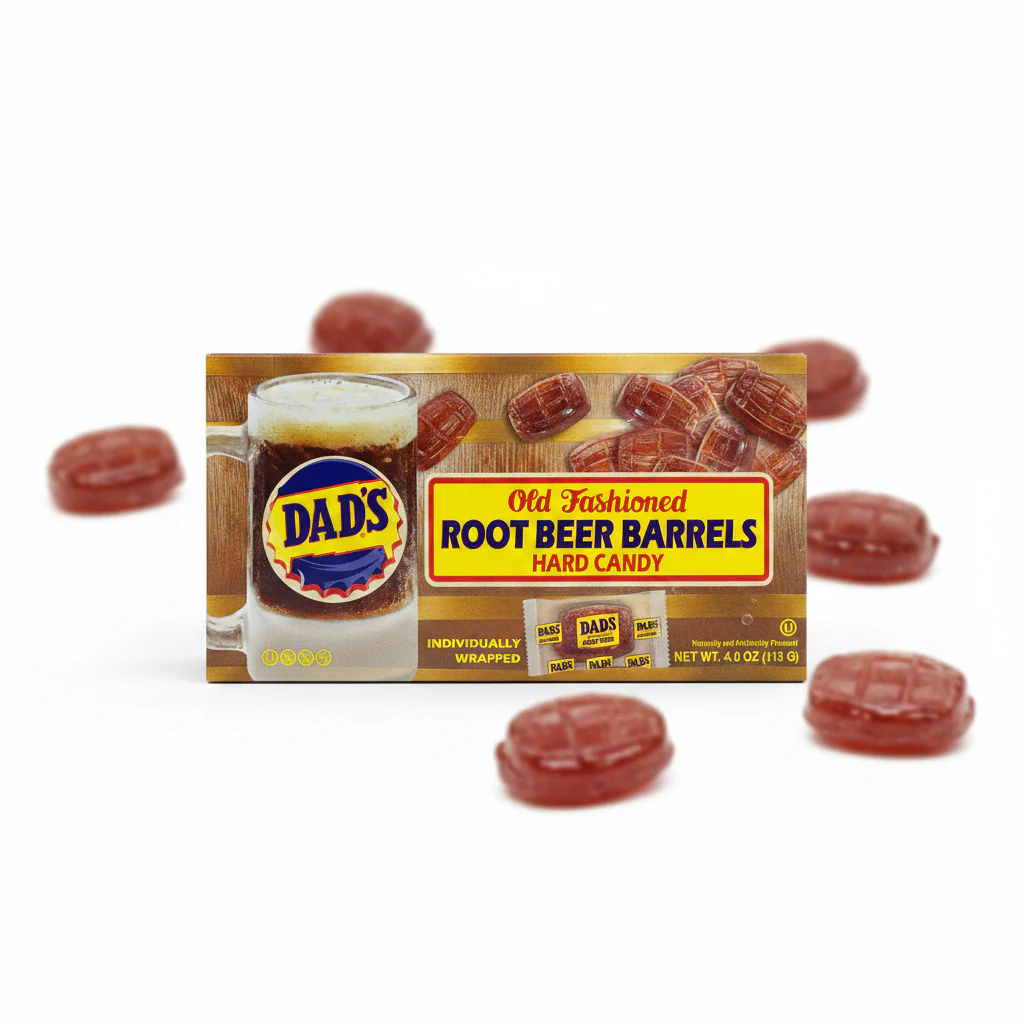 US Dad's Root Beer Barrels Hard Candy 113g