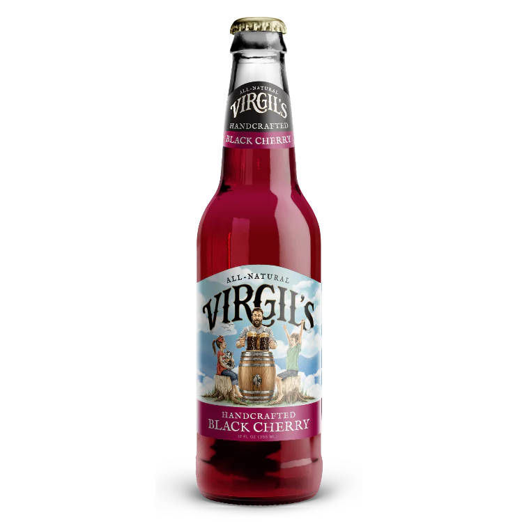 Virgils Black Cherry Soda Bottle 355ml