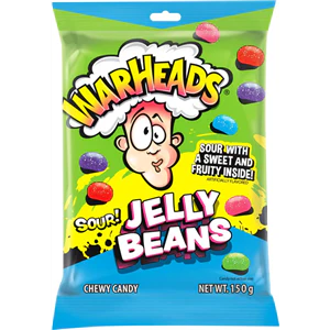Warheads Sour Jelly Beans 150g