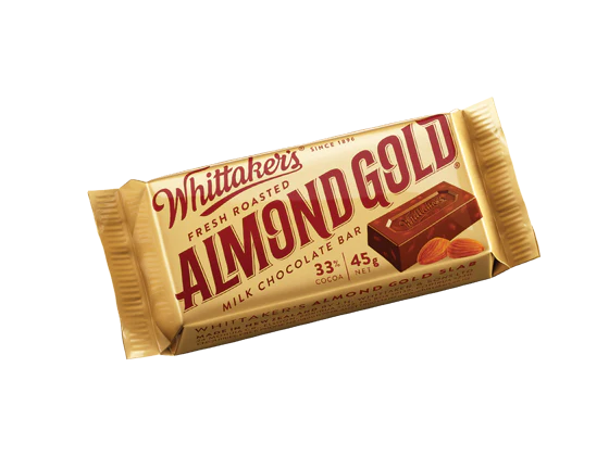 Whittaker's Almond Gold Slab 45g