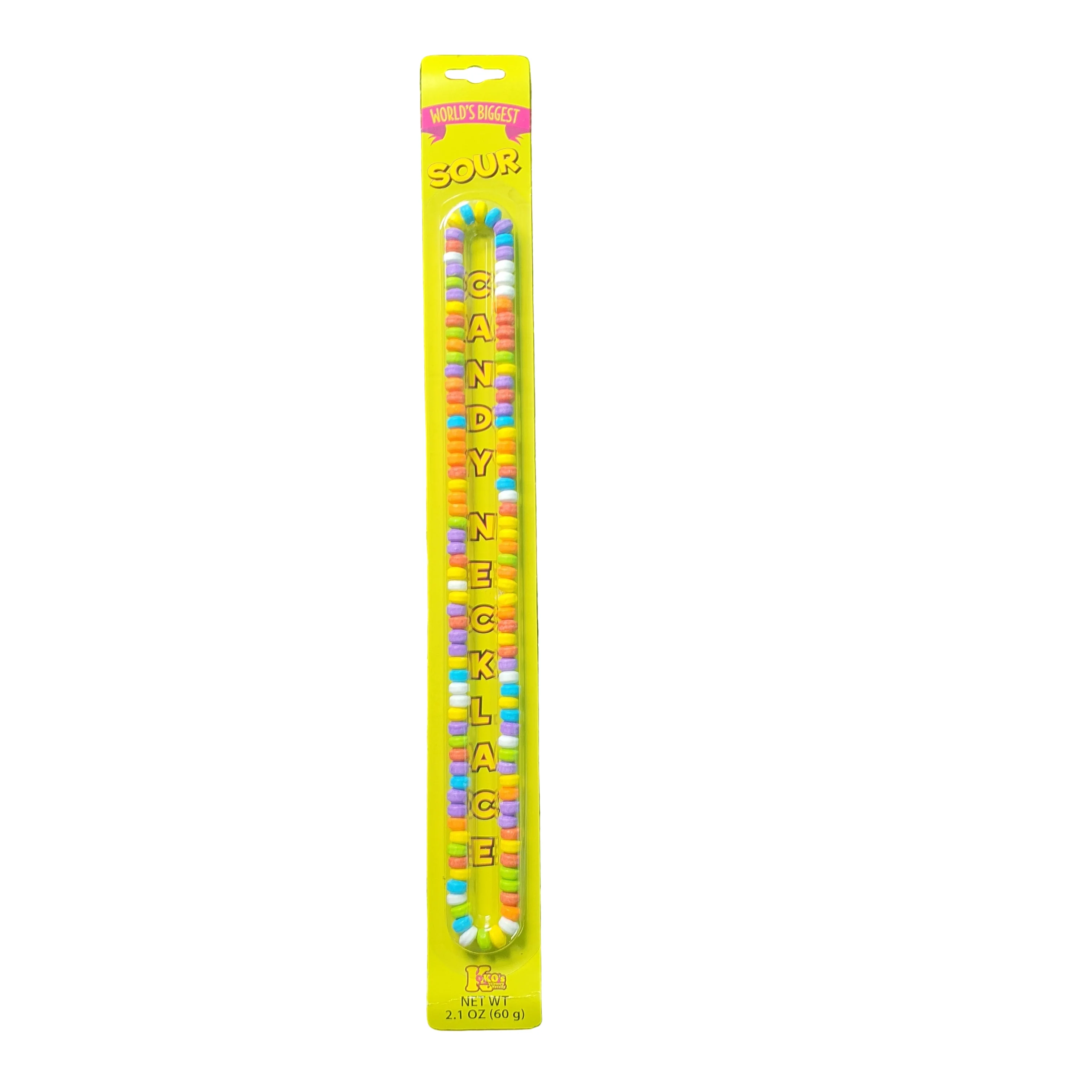 US World's biggest Sour Candy Necklace 60g