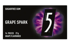 Wrigley's 5 Gum Grape Spark 27g