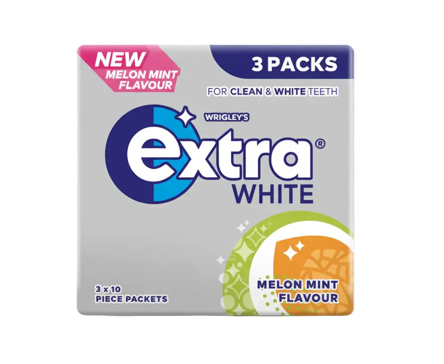 Wrigley's Extra Melon Mint Chewing Gum 3 Packs