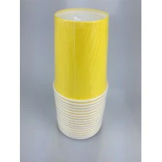 Yellow color 9oz cup 16pcs