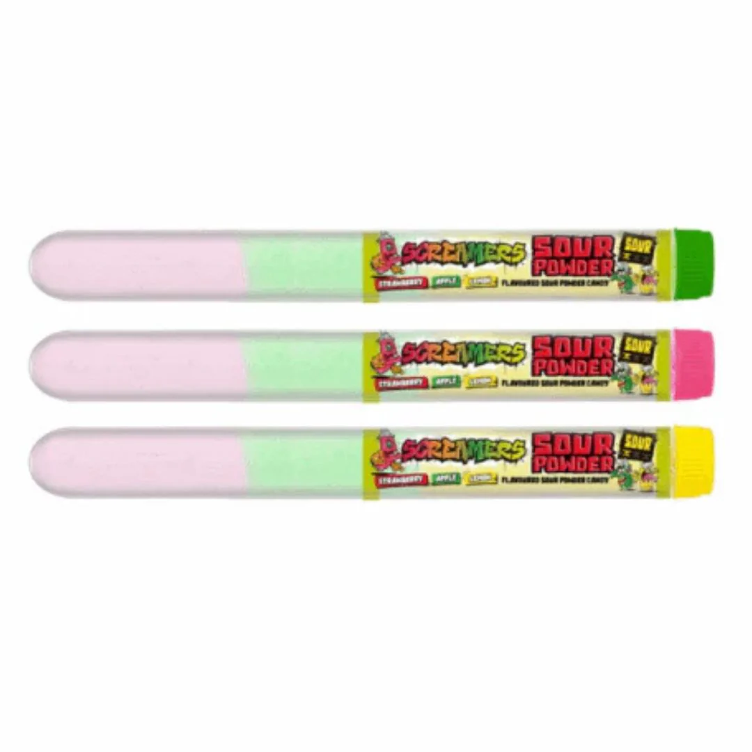 Zed Candy Screamers Sour Powder Tubes 15g