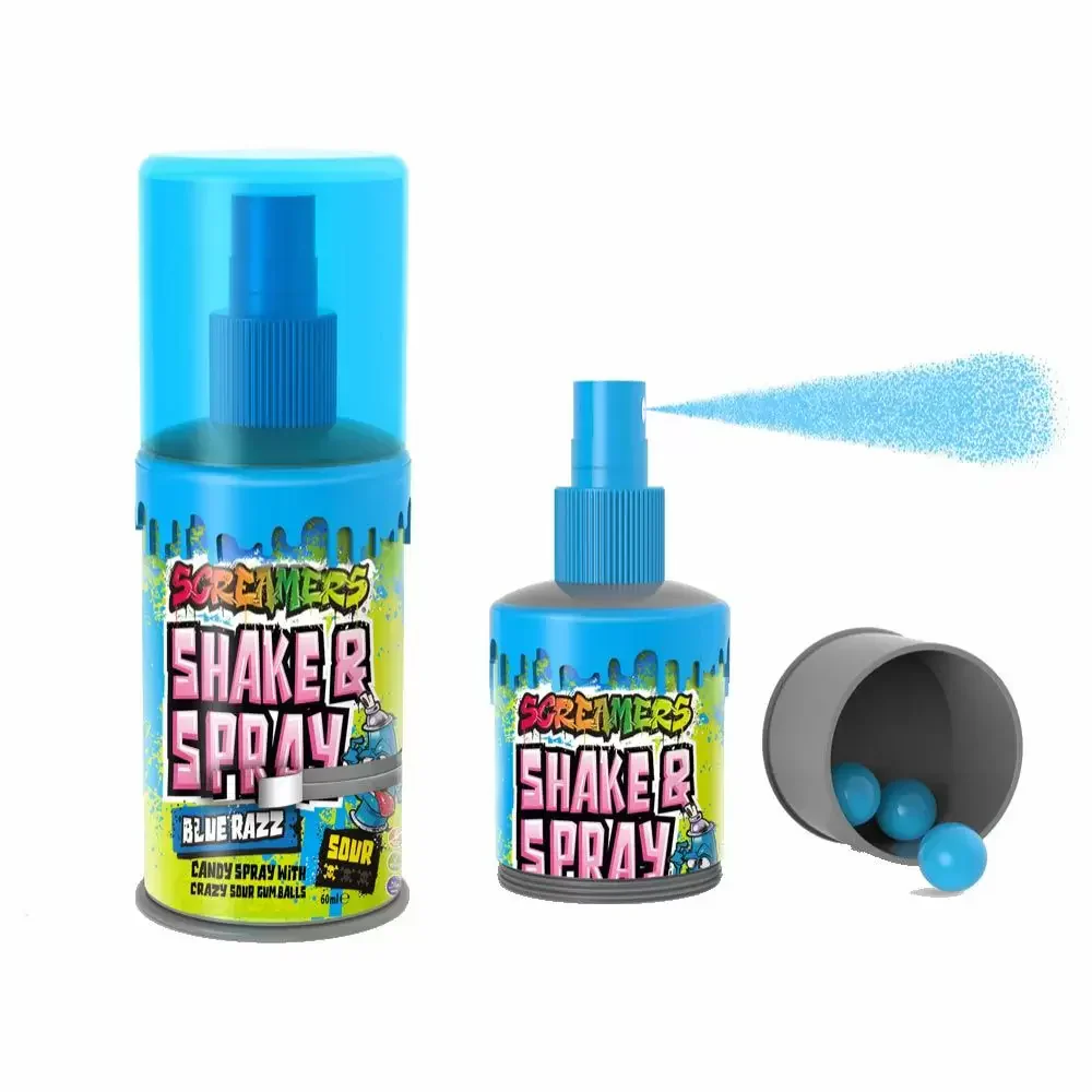 US ZED Screamers Shake & Spray Blue Razz  70ml